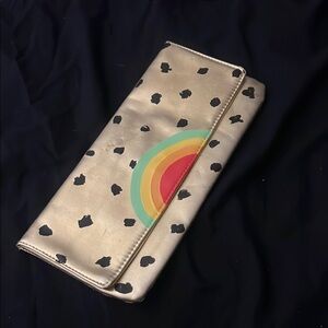 Hand painted vintage clutch